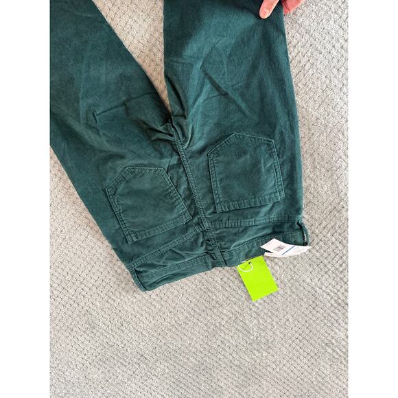 SAM EDELMAN NWT Forest Green High Rise Penny Bootcut Corduroy PAnts 25 - Picture 8 of 8